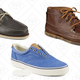 Gold Cup Authentic Original 2-Eye Boat Shoe, $77 | Striper CVO Salt Washed Twill Sneaker, $29 | Camo Chukka Boot, $49